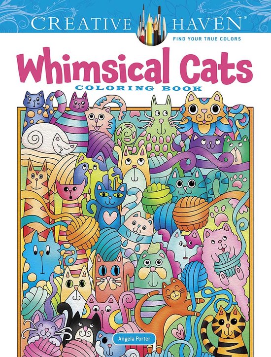 Creative Haven- Creative Haven Whimsical Cats Coloring Book - cover