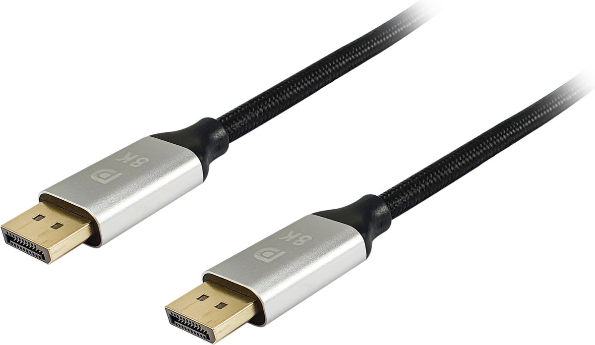 Equip 119265 DisplayPort kabel 5 meter Aluminium, Zwart
