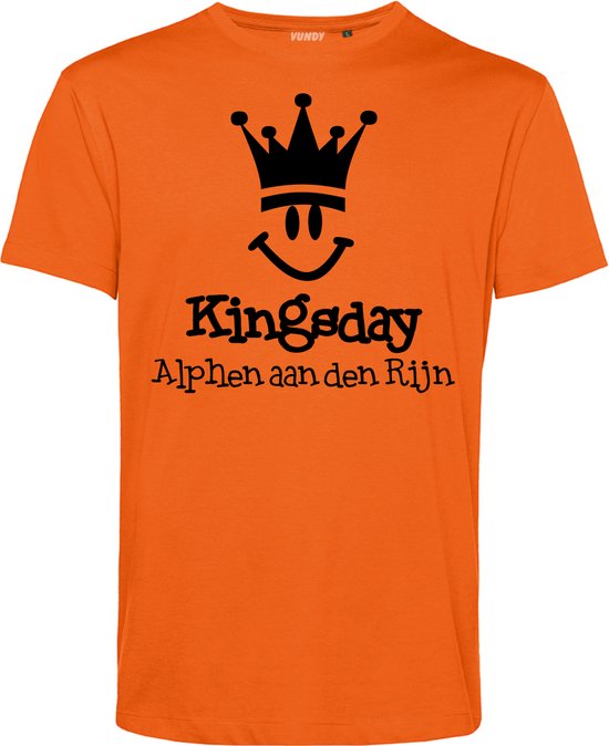T-shirt kind Alphen aan den Rijn Smiley | Oranje | maat 80