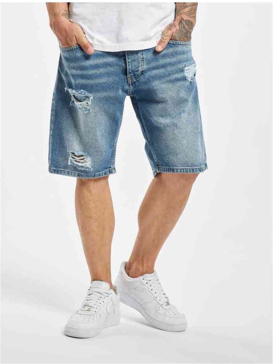 DEF - Jeans Milo Korte broek - Taille, 30 inch - Blauw