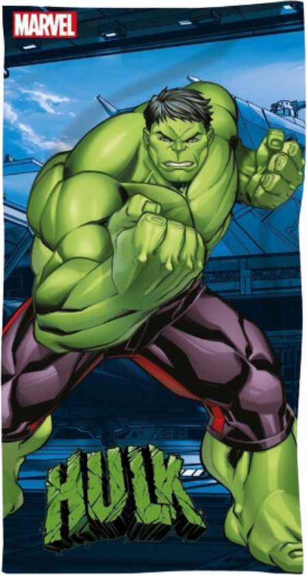 Avengers strandlaken - 70 x 140 cm. - Marvel de Hulk badhanddoek - sneldrogend