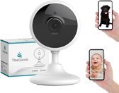 Primegoody Babyfoon Met Camera En App - Baby Monitor Met Intercom - Huisdiercamera Draadloos - Babyfoon Met App - Bewegingsdetectie - Wit