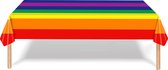 Tafelkleed Verjaardag Versiering Tafelloper Plastic Tafelzeil Regenboog Feest Tafellaken Xl Formaat 137*274cm