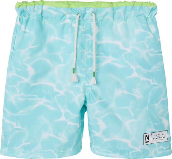 Name It Jongens Zwemshort Kinderen NKMZAGLO Waterprint Blauw