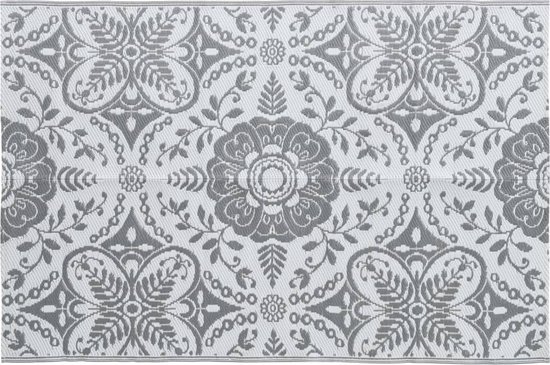 vidaXL - Buitenkleed - ARAKIL - 190x290 - cm - PP - lichtgrijs van Merkloos — afbeelding 3