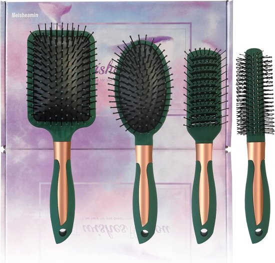 Antistatische Reinigingsborstel Set – 4 Stuks, Dubbelzijdige Kop, Harde Nylon Haren, Geïsoleerd Handvat – Voor Moederbord, IC, Telefoon & Fijnmechanica (Geel)