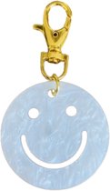 Smiley sleutelhanger - vrolijke sleutelhanger - grote sleutelhanger - smileyface sleutel hanger