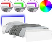 vidaXL-Bedframe-met-hoofdbord-en-LED-verlichting-wit-100x200-cm