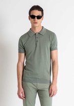 Antony Morato Poloshirt Sweater Mmsw01430 Ya500086 4077 Sage Green Mannen Maat - M