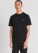 T-Shirt Regular Fit - Zwart - L