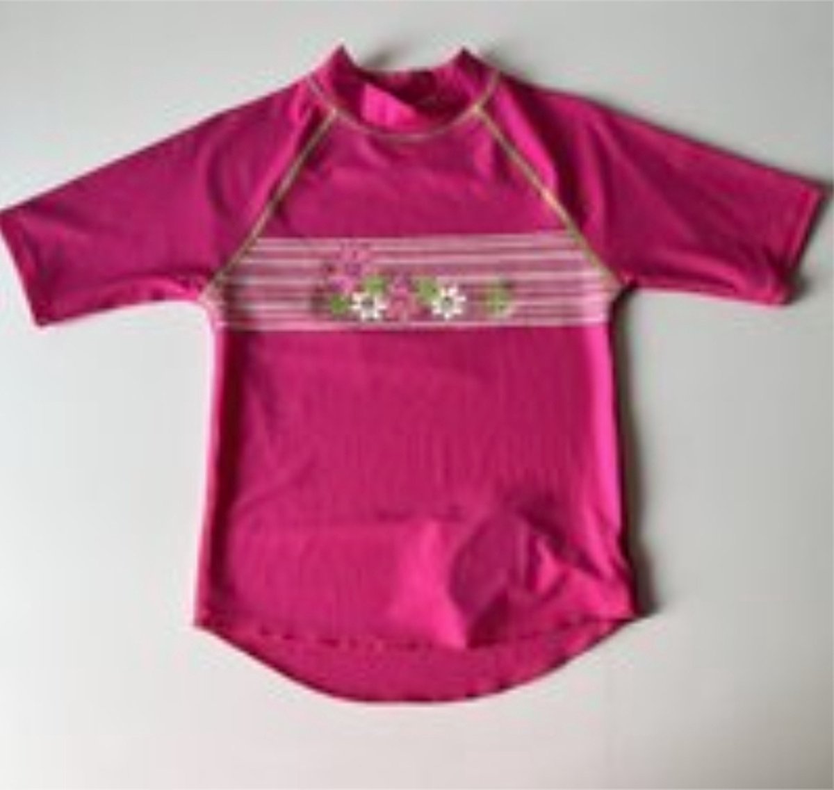 Zoggs zwemtshirt - roze - korte mouwen - 8 jaar