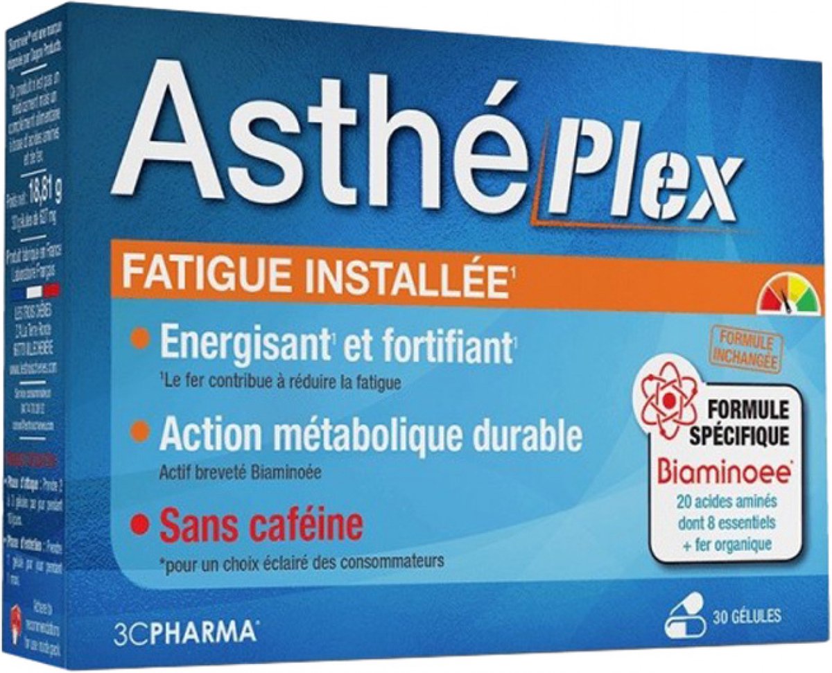 Goedkoopste 3C Pharma Asthéplex Epuisés 30 Capsules