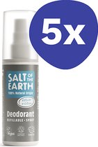 Salt of the Earth Vetiver & Citrus Deodorant Spray (5x 100ml)