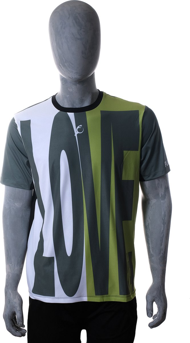 PUNTAZO Padel T-shirt Heren Sportshirt EXTRA LARGE groen Korte mouw