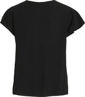 Vila T-shirt Vimesa Tape Detail S/s Top - Noos 14089243 Black Dames Maat - 38