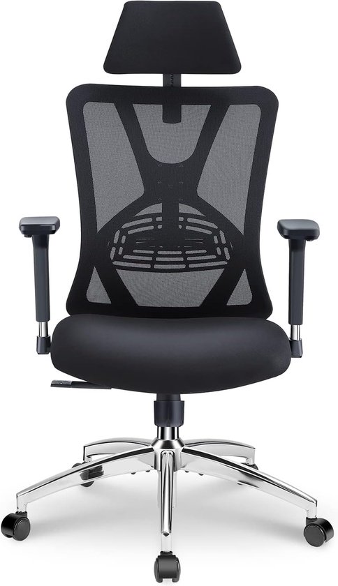 Bureaustoel, ergonomische bureaustoel, hoge rug