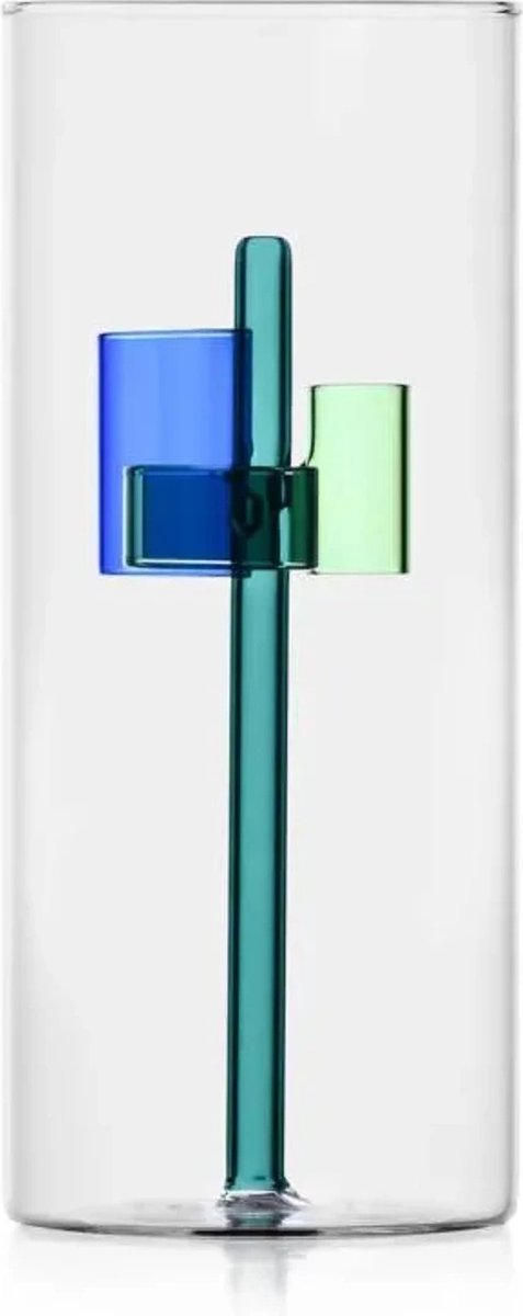 Ichendorf Milano vaas Iris - handgeblazen glas - hoogte 25cm