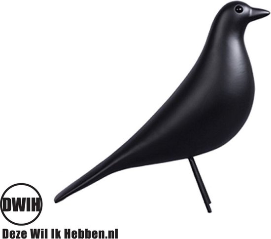 Design nordique: oiseau domestique - oiseau noir
