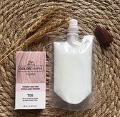 Wella Color Charm Permanent Liquid Toner - T05 Pale Rose Blonde + révélateur - Wella toner - Tonique capillaire - Rose Blonde -