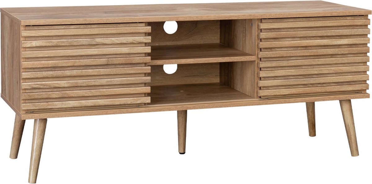 sweeek Tv-meubel, madere, b120 x d39 x h51,5cm Naturel