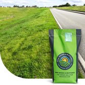 MRS Seeds & Mixtures Roadside – Bermen 3 - Bermgras 15KG – hoge droogtetolerantie – erg goed herstellend vermogen – geschikt voor alle bodems – goede schaduwtolerantie – mengsel van 4 grassoorten – dichte en sterke zode