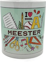 Mok - Meester - voor de liefste meester - laatste schooldag - meester cadeau - cadeautje voor meester - leraren cadeau - koffiemok - theemok