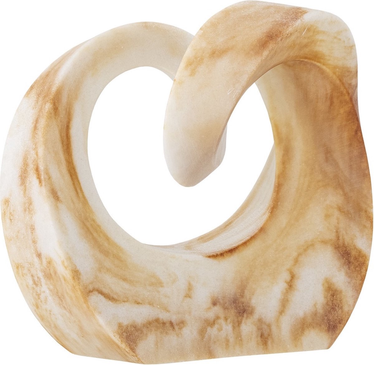 Ornament Swirl oranje – 18 x 16,5 x 8,5 cm