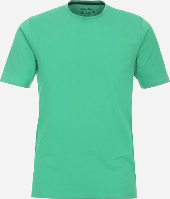 Redmond regular fit T-shirt - korte mouw O-hals - groen - Maat: