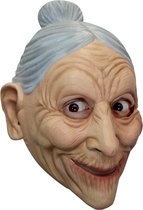 Masque de tête Partychimp Funny Old Woman Pvc Beige / gris Taille unique