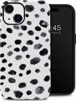 Selencia Hoesje Geschikt voor iPhone 14 Hoesje - Selencia Vivid Backcover - Trendy Leopard