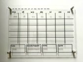 Maanplanner | planbord | kalender | organizer | familie | acryl