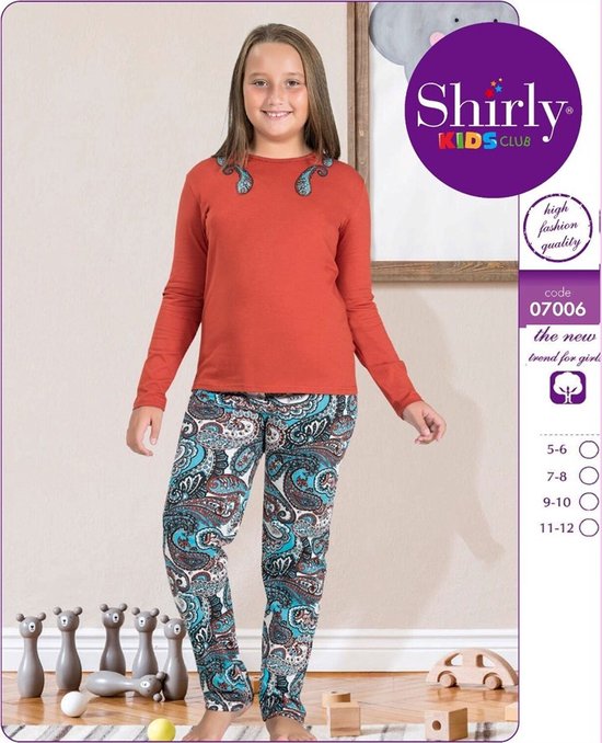 Meisjes Pyjama - Pyjamaset - Katoen - Shirly 7006 _ 11-12 jaar