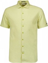 No Excess Mannen Jersey Overhemd Met Melange Textuur - Tijdloze Stijl Voor Elke Gelegenheid Limoen S