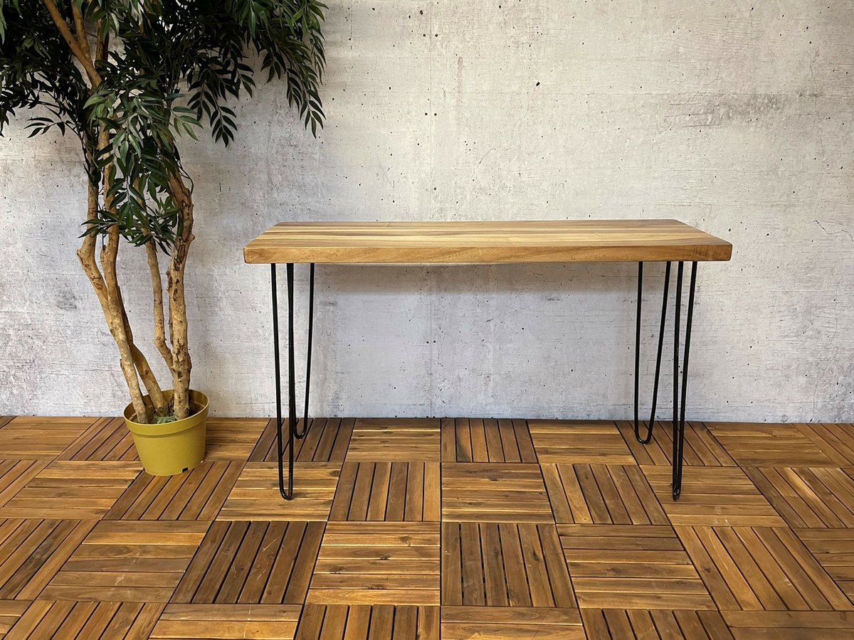 Sens-Line Table d'appoint Suarez - Table de jardin - 118cm - Marron