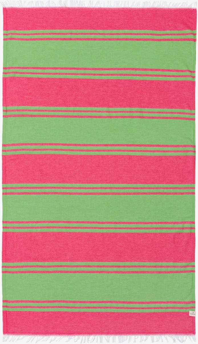 Barine Hamamdoek - Gerecycled katoen - Ultraabsorberend - Sneldrogend - Lichtgewicht Spa Sauna Handdoek - Badlaken - 90x160cm - Groen - Vibrant