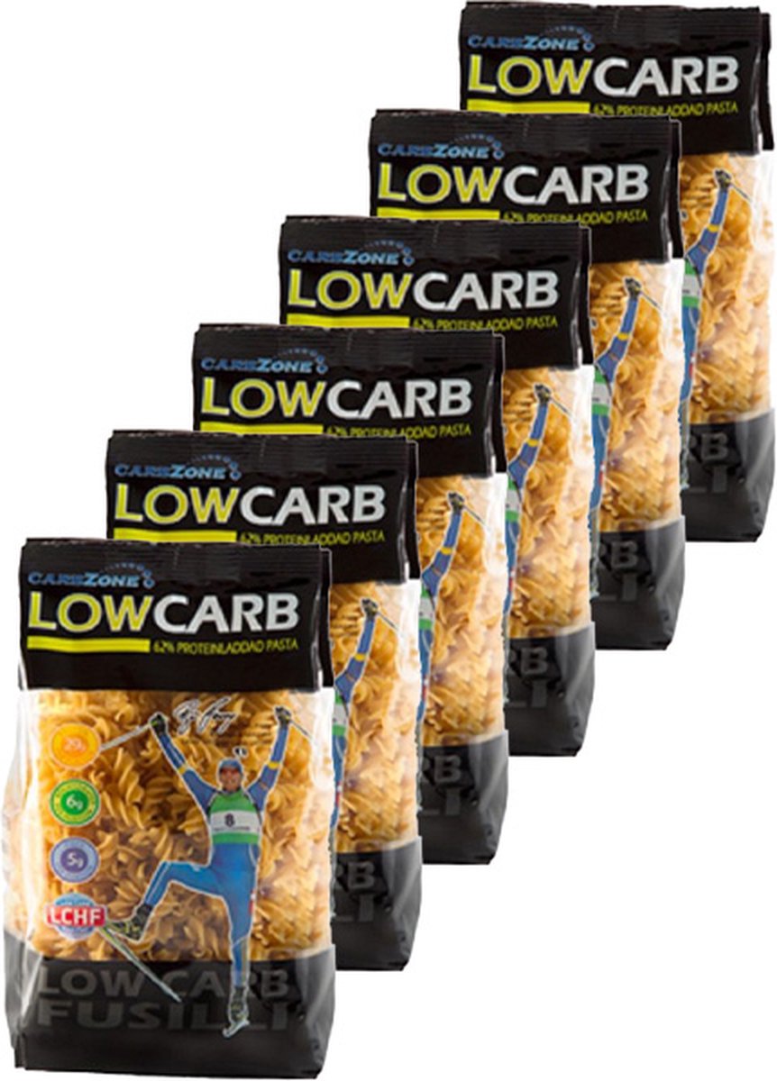 Carbzone | Pasta Fusilli | 6 stuks | 6 x 250g