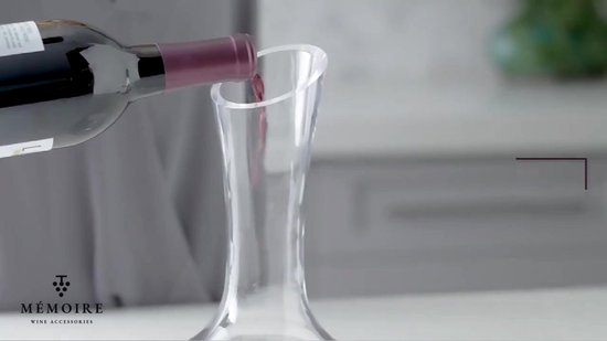 WERTIOO 500 ml transparante glazen fles, decanteerkaraf met voor de keuken