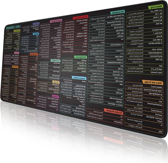 Linux Commands Line Mouse pad - Uitgebreide grote spiekplaat muismat ...