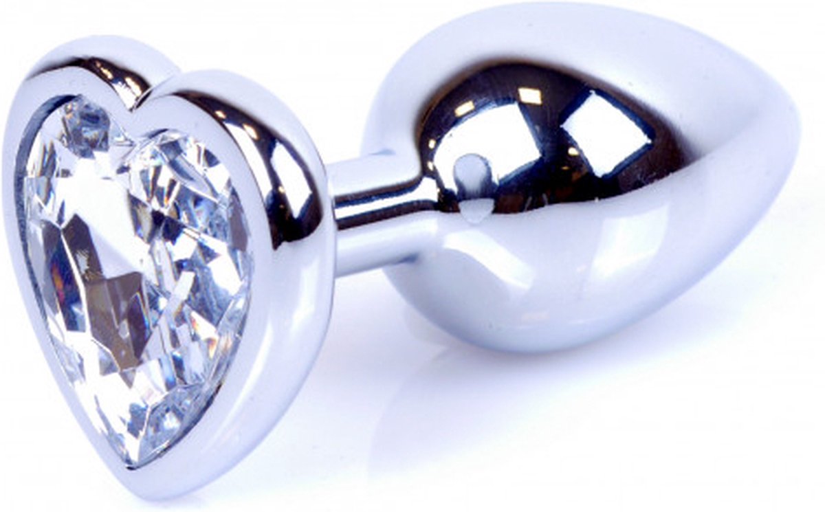 Goedkoopste Bossoftoys - 64-00048 - Plug - Silver - Anal - Heart - Clear