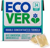 Ecover Wasmiddel Kleur Voordeelverpakking - Wascapsules 34 Wasbeurten | Geconcentreerde Formule