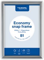 Europel Economy Kliklijst – Posterlijst – B1 – 70,7 x 100 cm – 25mm – Aluminium – Zilver