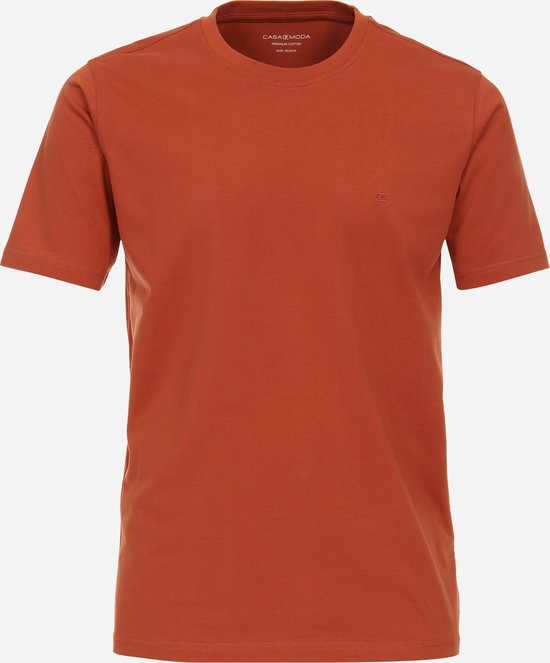CASA MODA comfort fit heren T-shirt - oranje - Maat: 7XL