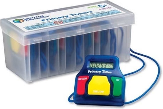 Foto: Learning resources primary timer eenvoudige kinder timer set van 6 stuks