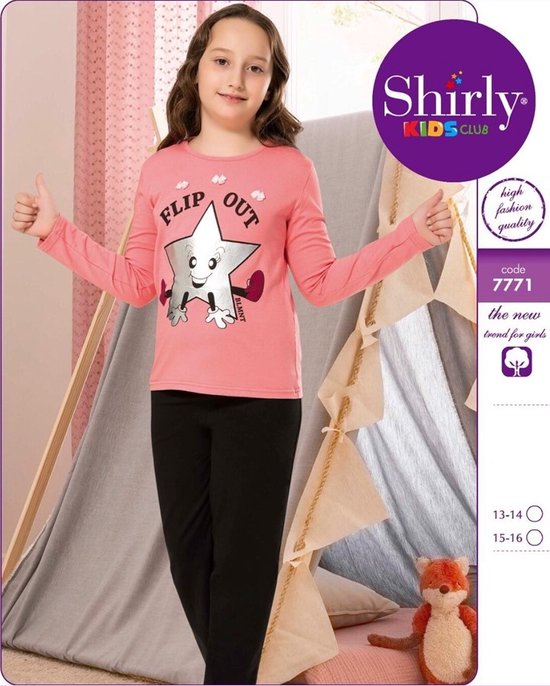Meisjes Pyjama - Pyjamaset 7771 - Star - 15-16 jaar