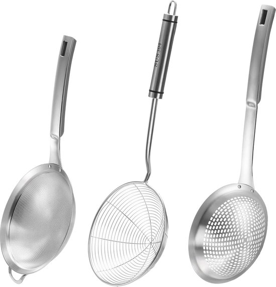 Passoires à Fondue Inox 4 Pièces - Pour Hotpot, Viande Et Légumes