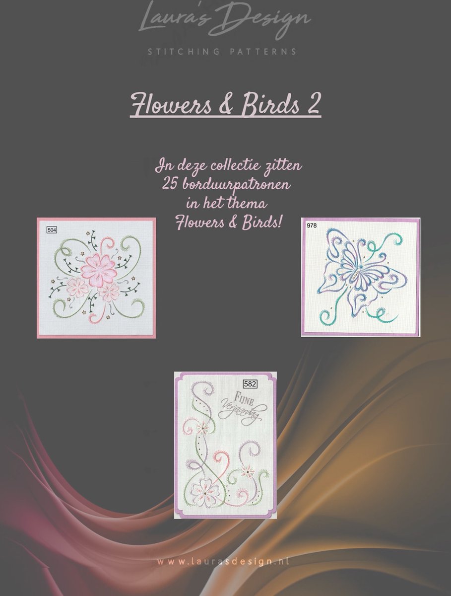 LD Flowers & Birds 2 Borduurcollectie