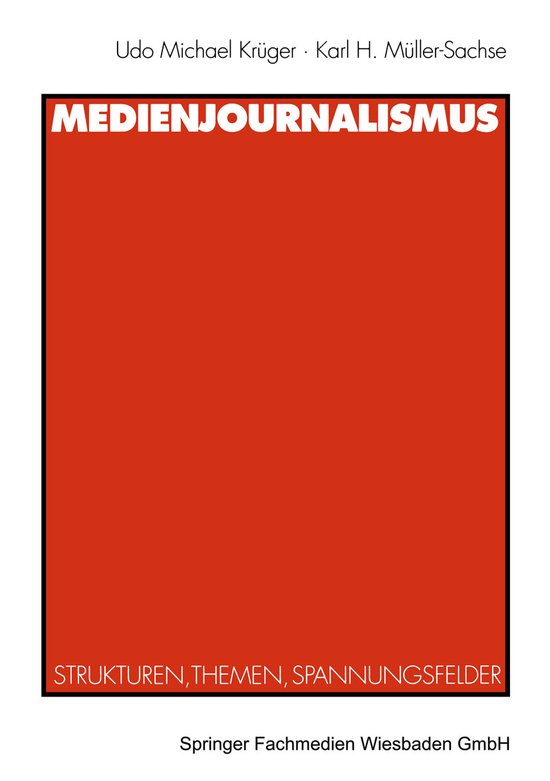 Medienjournalismus - cover
