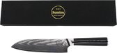 Sumisu Knives - Japans mes - Santoku black - Black collection - 100% damascus staal - Koksmes - Geleverd in luxe geschenkdoos