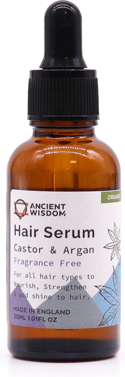 Ancient Wisdom - haarserum - haarolie - haarverzorging - ongeparfumeerd - 30 ml