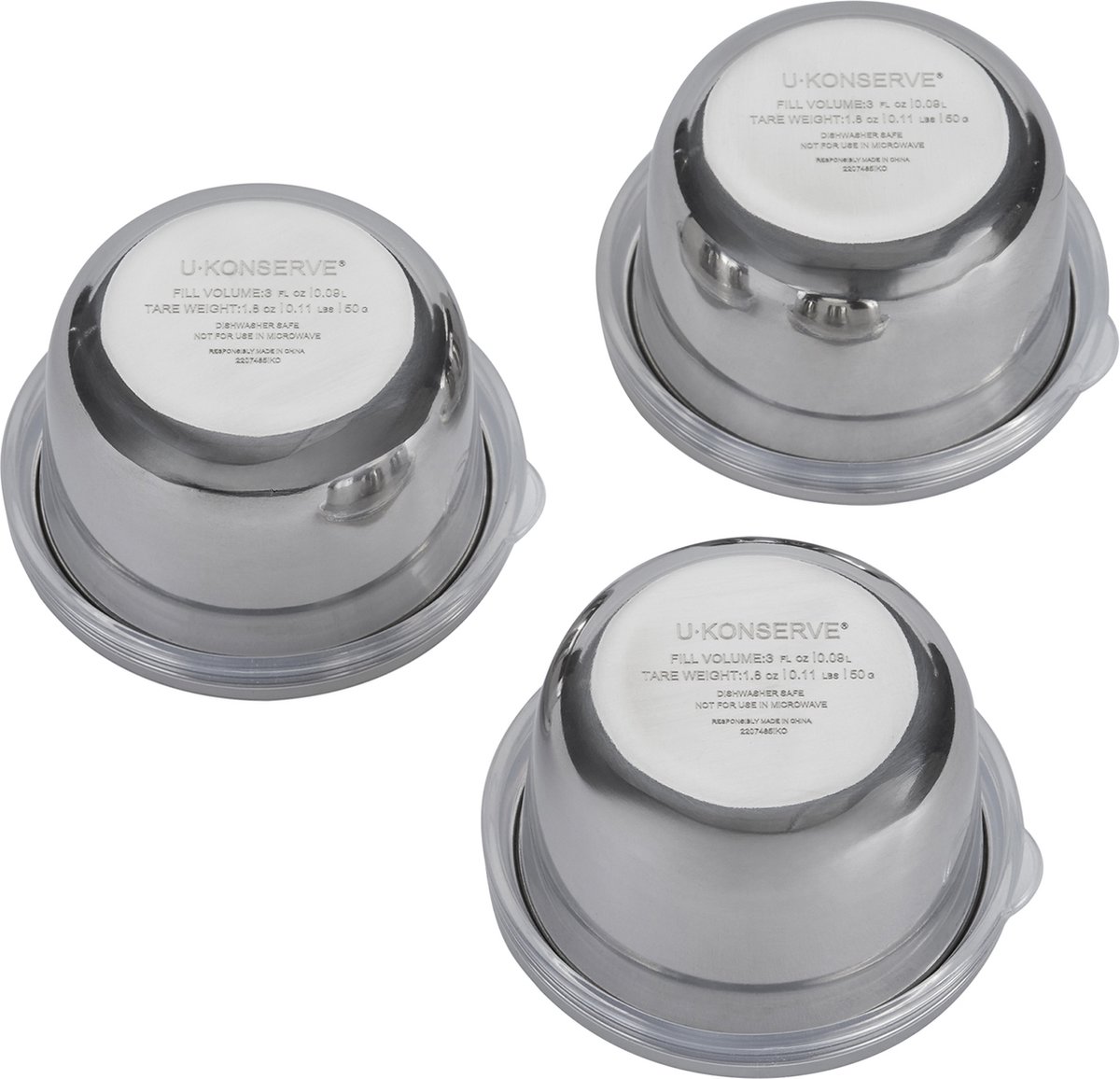 U-Konserve Round Mini Trio Set of 3